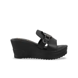 Catwalk Women Leather Wedge Heels Sandals image 4