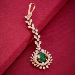 Kushal's Fashion Jewellery Women Gold-Plated Party Zircon Tikka-picture-38