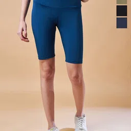 COLOR CAPITAL Pack Of 4 Above Knee-Length Cycling Tights-picture-25