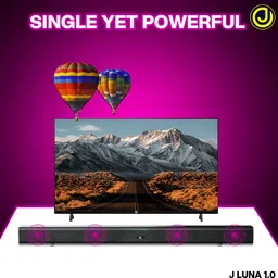 jajot J LUNA 1.0 Bluetooth Soundbar with Powerful Bass, Stereo Surround,Multiple 80 W Bluetooth Soundbar image 5