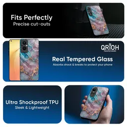 QRIOH Abstract Printed Oppo Reno13 Pro 5G Back Case Mobile Accessories image 5