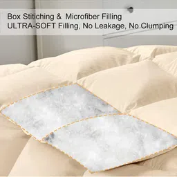 THEGASBH Beige & Cream-Coloured AC Room 150 GSM Comforter image 3