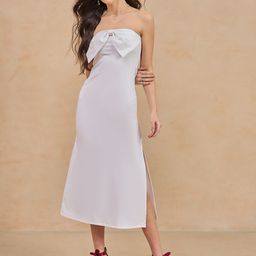 COLOR CAPITAL Off-Shoulder A-Line Midi Dress-picture-3