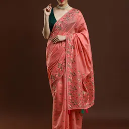 Mitera Woven Design Zari Muga Saree image 2