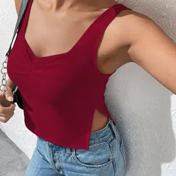 Stylecast X Slyck Sweetheart Neck Crop Top image 2