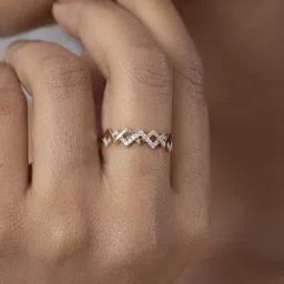 Mia by Tanishq 14KT Gold & Diamond Finger Ring image 4