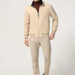 Blackberrys Men Mock Collar Solid Casual Bomber Reversible Jacket image 5