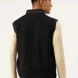 Okane Mock Collar Reversible Gilet Jacket image 5