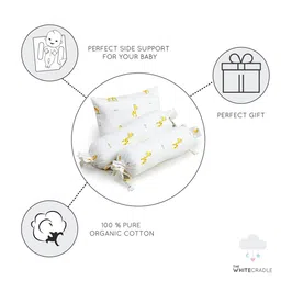 The White Cradle Kids Printed Pure Organic Cotton Bolster & Pillow Set image 4
