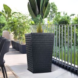 RUBOXA Black Textured UV ProtectedExtra Large Big Size Flower Pot-picture-4