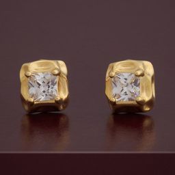 Kushal's Fashion Jewellery 92.5 Sterling Silver Rose Plated Classic Studs Earrings-picture-31