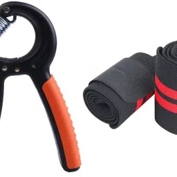 fitnesstricks Fitness Combo Of Hand Gripper With Wrist Band For Body Workout Fitness Accessory Kit Kit-picture-32