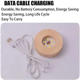 deodap 3D Crystal Ball Night Lamp – Elegant Home Decor & Gift for Friends & Family Table Lamp image 5