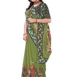 Kemza Pack Of 2 Floral Printed Patola Saree image 3
