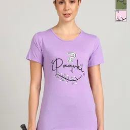 PAAVKI Women Pack of 3 Typography Printed Round Neck Cotton T-shirts-image-53
