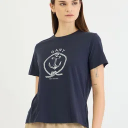 GANT Women Printed Applique T-shirt image 1