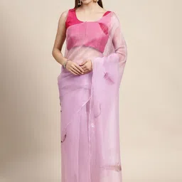 DIVASTRI Floral Organza Saree-picture-40