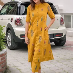 Moda Rapido Women Ethnic Motifs Printed Kurta with Trouser image 5