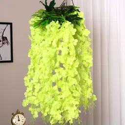 ARICK DECOR Green 10 Pieces Hanging Artificial Flower-image-73