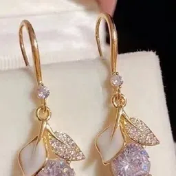 DIVASTRI Floral Drop Earrings image 3