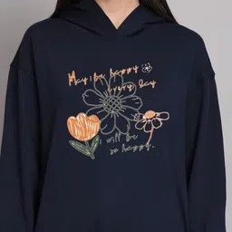 SZN Women Printed Hooded Sweatshirt image 2