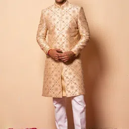 Ayush Jain Men Embroidered Sherwani Set image 1