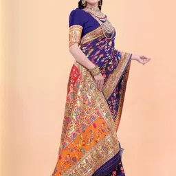 AKSH FASHION Multi Pure Cotton Sarees-image-86
