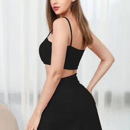 StyleCast Shoulder Straps Crop Top & Mini Skirt image 4