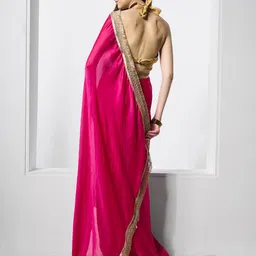 Mitera Embellished Gotta Patti Pure Chiffon Ready to Wear Saree image 2