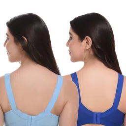 TEENPLUS Pack Of 2 Non Padded Non-Wired Full Coverage Bra image 5