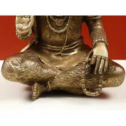 Exotic India Gold-Toned Lord Hanuman Religious Idol Brass Showpiece-image-34