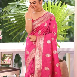 Mitera Ethnic Motifs Woven Design Zari Kanjeevaram Saree image 2