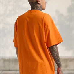 Cool Plus Men Graphic Printed Round Neck Cotton Oversized T-shirt image 4