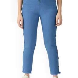COUTUME COLLECTIONS Women Flared Mid-Rise Stretchable Jeans-image-3