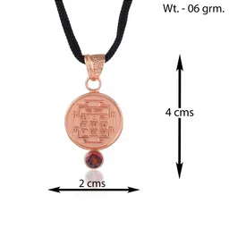 MEMOIR Copper-Plated Circular Pendants with Chains image 3