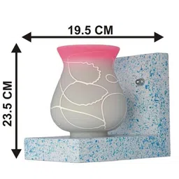 SOMIL Pink Glass Cylinder Printed Wall Lamps image 3