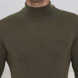 98 Degree North Men Mock Collar Woollen Pullover Sweaters image 4