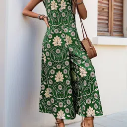 StyleCast Floral Printed Round Neck Jumpsuit image 5