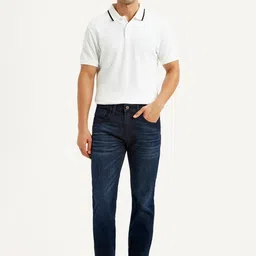 Levis Men Slim Fit Mid-Rise Light Fade Stretchable Jeans image 4