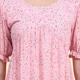 KERI PERRY Print Ruffled Georgette Fit & Flare Maxi Dress image 4