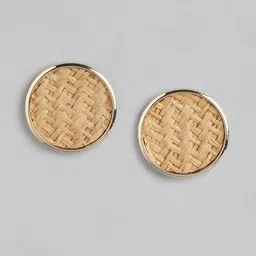 Forever New Gold-Plated Circular Studs image 1
