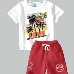 CODEZ Boys Printed T-shirt with Shorts-picture-3