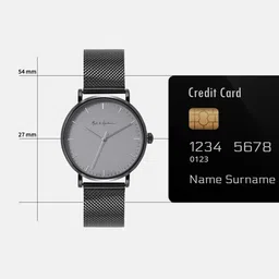 Mast & Harbour Men Dial Bracelet Style Straps Analogue Watch UT-A8662GRY image 3