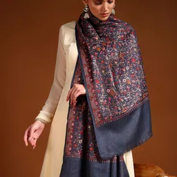 Pashmoda Women Ethnic Motifs Embroidered Shawl-picture-26