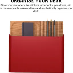 DailyObjects Mesa Monitor Stand - Red Mesa Monitor Stand - (Black) Aluminium Desk Stand Laptop Stand Compatible with Universal Laptops image 5