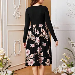 BAESD Floral Print Fit & Flare Midi Dress image 5