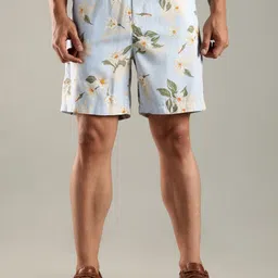Tommy Hilfiger europe Men Floral Printed Mid-Rise Regular Shorts-picture-21