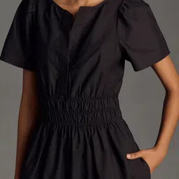 Roadster Solid Ankle Length Fit and Flare Dress image 5