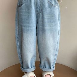LULU & SKY Girl Mom Fit High-Rise Light Fade Jeans-picture-24