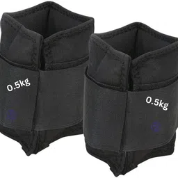 Weight Cuffs Packs,Ankle Weight Cuff,Adjustable Weight 0.5 KG X 2 - Pack Of 2 Black Ankle Weight, Ankle & Wrist Weight, Wrist Weight-image-59